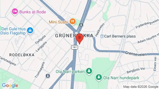 Apartments for rent i Oslo Grünerløkka - kort over placeringen