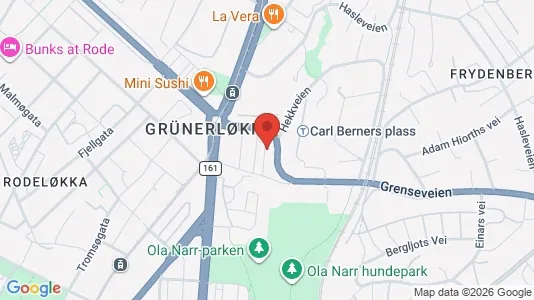 Apartments for rent i Oslo Grünerløkka - kort over placeringen
