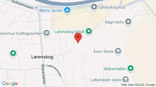 Apartments for rent i Lørenskog - kort over placeringen
