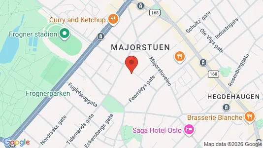Apartments for rent i Oslo Frogner - kort over placeringen