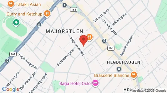 Rooms for rent i Oslo Frogner - kort over placeringen