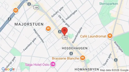 Rooms for rent i Oslo Frogner - kort over placeringen