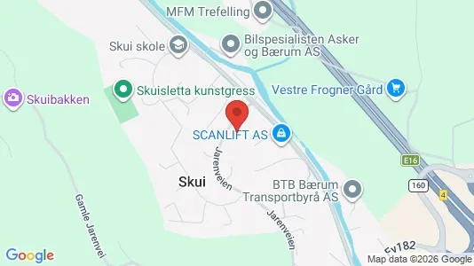 Apartments for rent i Bærum - kort over placeringen