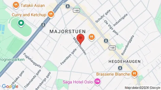 Apartments for rent i Oslo Frogner - kort over placeringen