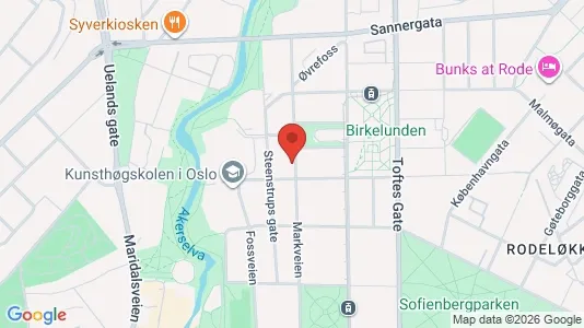 Apartments for rent i Oslo Grünerløkka - kort over placeringen