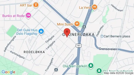 Apartments for rent i Oslo Grünerløkka - kort over placeringen
