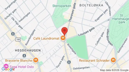 Rooms for rent i Oslo Frogner - kort over placeringen