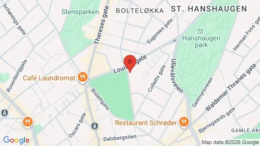 Apartments for rent i Oslo St. Hanshaugen - kort over placeringen