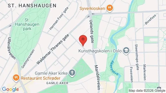 Rooms for rent i Oslo St. Hanshaugen - kort over placeringen