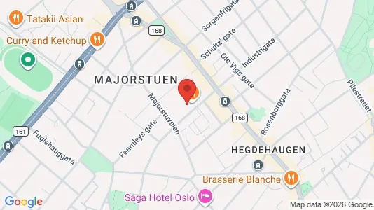 Apartments for rent i Oslo Frogner - kort over placeringen