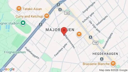 Apartments for rent i Oslo Frogner - kort over placeringen