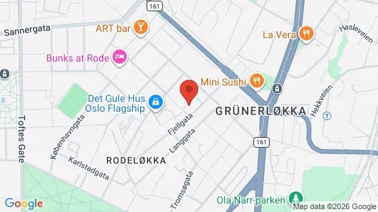 Apartments for rent i Oslo Grünerløkka - kort over placeringen