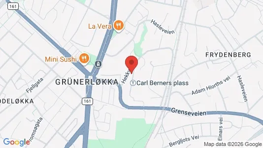 Rooms for rent i Oslo Grünerløkka - kort over placeringen