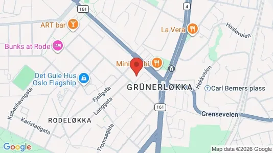 Rooms for rent i Oslo Grünerløkka - kort over placeringen
