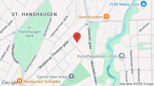 Apartments for rent i Oslo St. Hanshaugen - kort over placeringen