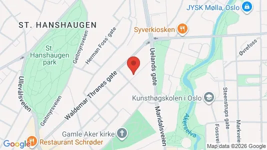 Rooms for rent i Oslo St. Hanshaugen - kort over placeringen