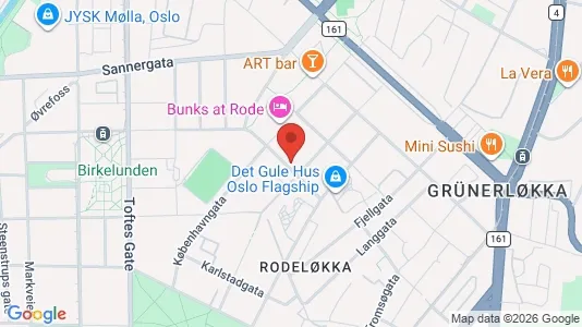Apartments for rent i Oslo Grünerløkka - kort over placeringen