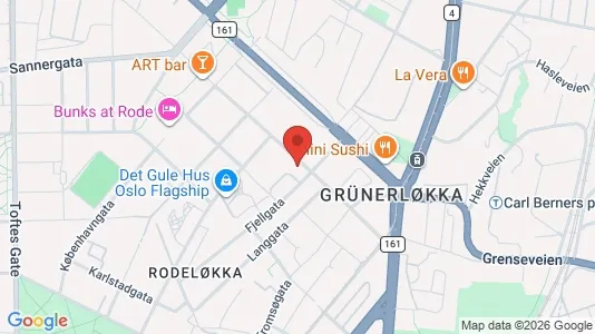 Apartments for rent i Oslo Grünerløkka - kort over placeringen