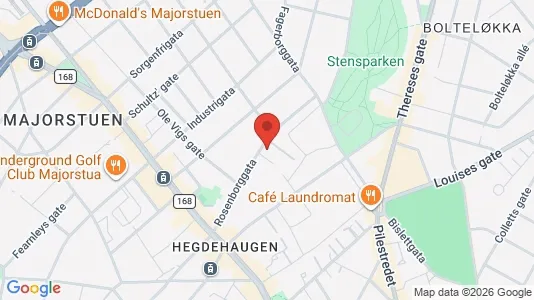 Apartments for rent i Oslo Frogner - kort over placeringen