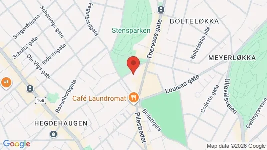 Rooms for rent i Oslo Frogner - kort over placeringen