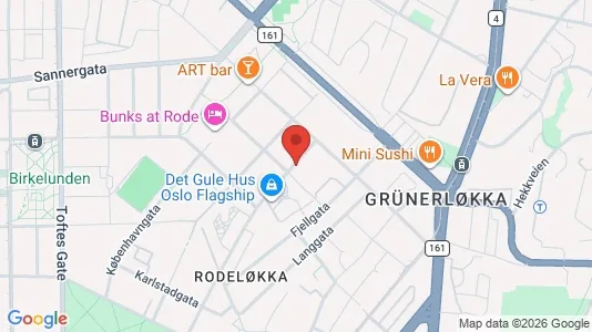 Apartments for rent i Oslo Grünerløkka - kort over placeringen
