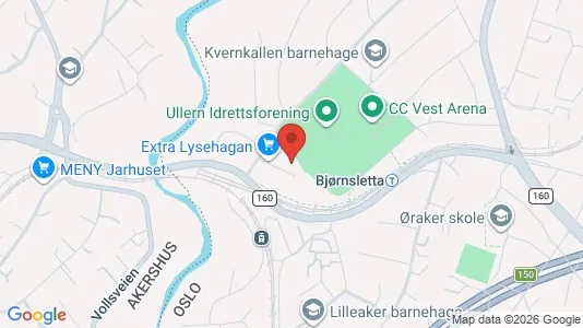 Apartments for rent i Oslo Ullern - kort over placeringen