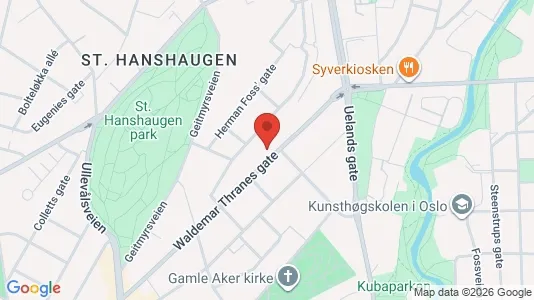 Rooms for rent i Oslo St. Hanshaugen - kort over placeringen