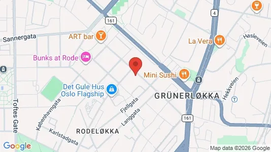 Apartments for rent i Oslo Grünerløkka - kort over placeringen