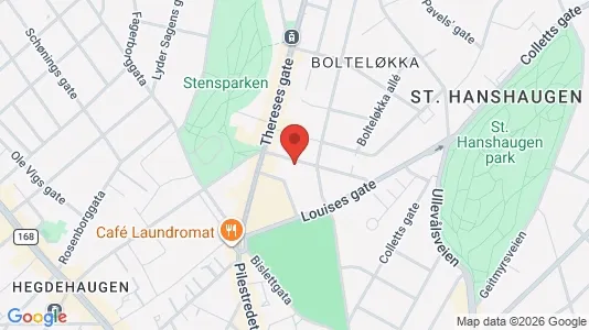 Apartments for rent i Oslo St. Hanshaugen - kort over placeringen