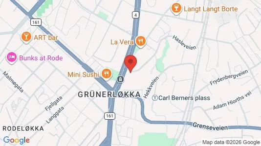 Apartments for rent i Oslo Grünerløkka - kort over placeringen