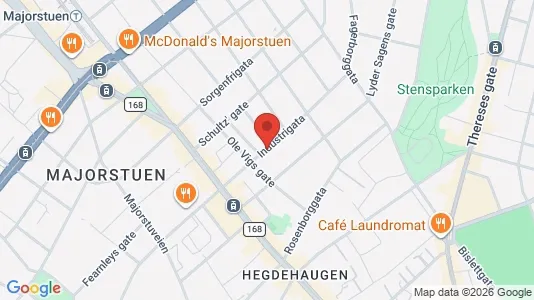 Apartments for rent i Oslo Frogner - kort over placeringen