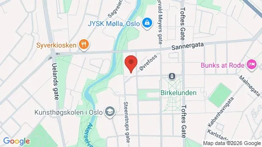 Apartments for rent i Oslo Sagene - kort over placeringen
