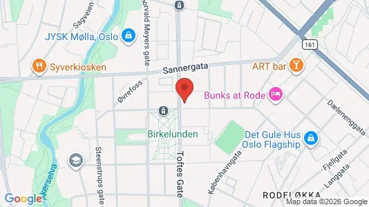 Apartments for rent i Oslo Grünerløkka - kort over placeringen