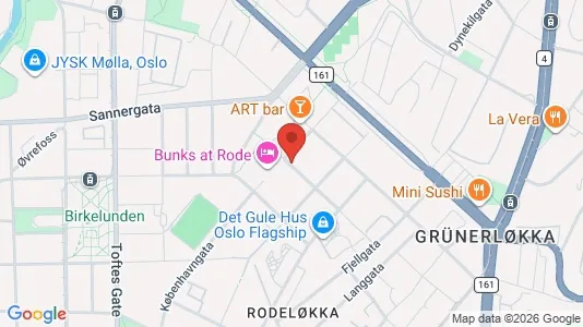 Apartments for rent i Oslo Grünerløkka - kort over placeringen
