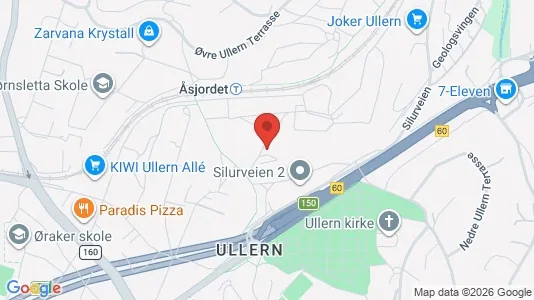 Apartments for rent i Oslo Ullern - kort over placeringen