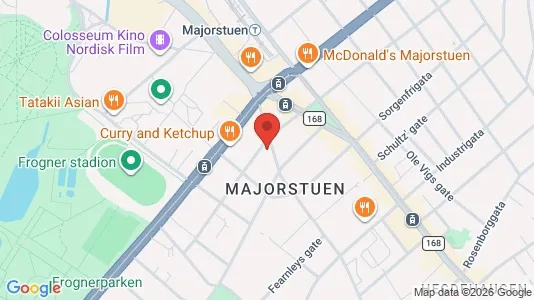 Apartments for rent i Oslo Frogner - kort over placeringen
