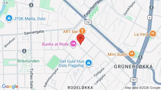 Apartments for rent i Oslo Grünerløkka - kort over placeringen