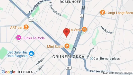 Apartments for rent i Oslo Grünerløkka - kort over placeringen