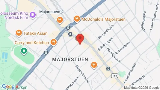 Rooms for rent i Oslo Frogner - kort over placeringen