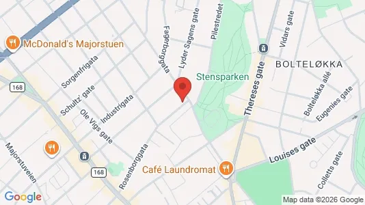Apartments for rent i Oslo Frogner - kort over placeringen