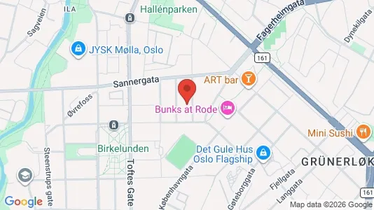 Apartments for rent i Oslo Grünerløkka - kort over placeringen