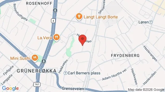 Apartments for rent i Oslo Grünerløkka - kort over placeringen