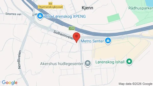 Apartments for rent i Lørenskog - kort over placeringen