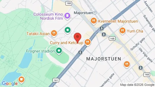 Apartments for rent i Oslo Frogner - kort over placeringen