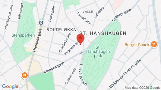 Apartments for rent i Oslo St. Hanshaugen - kort over placeringen
