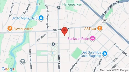 Apartments for rent i Oslo Sagene - kort over placeringen