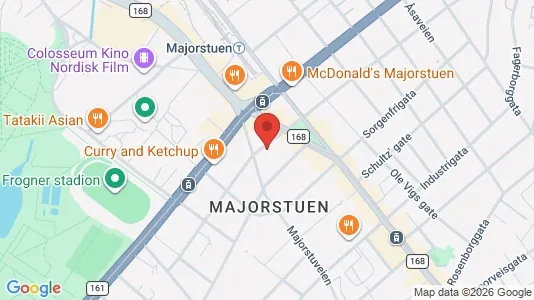 Apartments for rent i Oslo Frogner - kort over placeringen