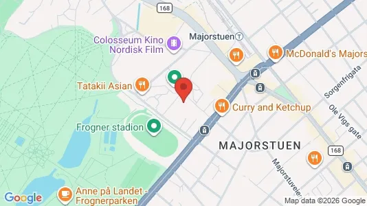 Apartments for rent i Oslo Frogner - kort over placeringen