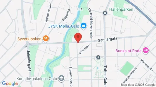 Apartments for rent i Oslo Grünerløkka - kort over placeringen