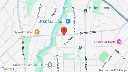 Apartments for rent i Oslo Grünerløkka - kort over placeringen